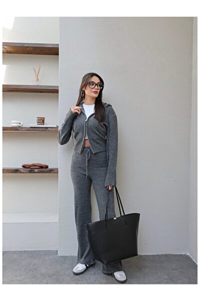 ESRAHELVACI Double Zipper Knitwear Set