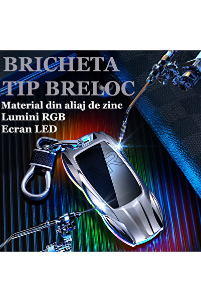 OEM Electric Lighter, Keychain Type, Design with illuminated AUDI Logo, USB Charging, RGB Lights,