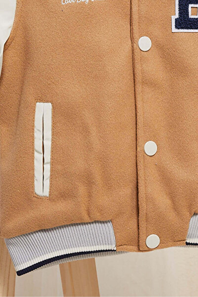 REDTAG Infant Boys Mustard Hooded Jacket