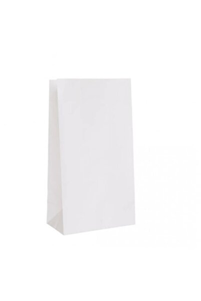 MSG PACKAGING Set of 200 thick white paper bags, unprinted, 195x100x310 mm, 3 kg