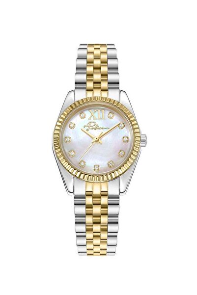 Police ساعة فلوت نسائية مقاس 28 مم - ميناء من عرق اللؤلؤ الأبيض، وحلقة علوية ...