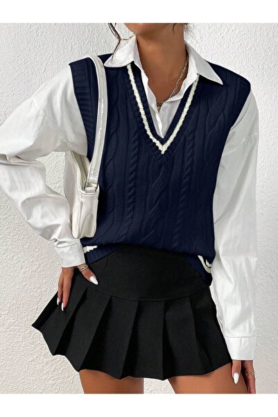 ATE ÖZGÜNEŞ TRİKO TEKSTİL Trend Women's Tricot Knitted Sweater