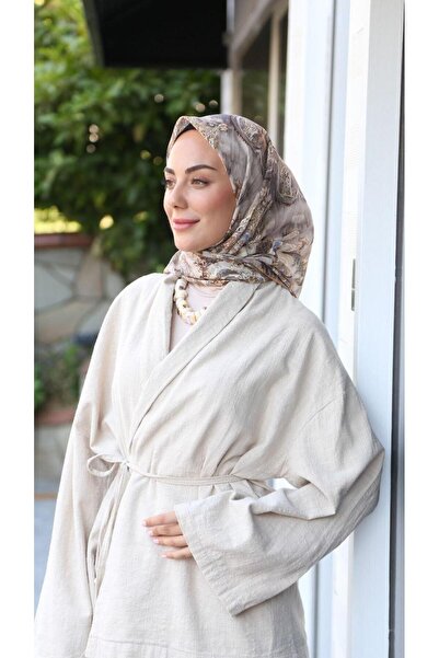 locella Soft Pamuk Eşarp Bej-10