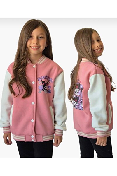 cgboutiquestylekids Cg Kids Kuromi Inside Fleece-Lined Back Print Detailed Co...