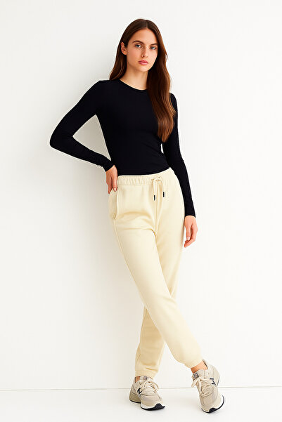 Rich Women's 100% Cotton Two Thread Basic Sweatpants