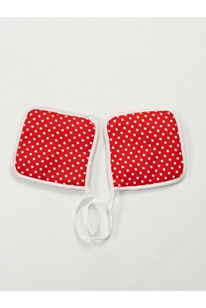 MODALİN Polka Dot Kitchen Set 3-Piece – Waterproof Heat Resistant Apron + Gloves + Holder