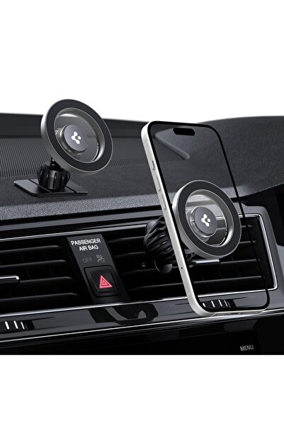 Spigen حامل هاتف MagSafe للسيارة 2 في 1 لفتحة التهوية ولوحة القيادة (وحدة الت...