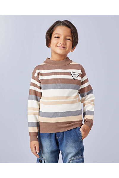 REDTAG بلوفر مخطط متنوع للأولاد