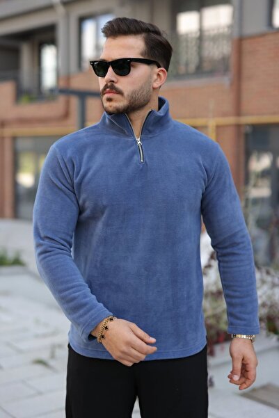 JANES Men's Zip Collar Fleece with Elastic Waist