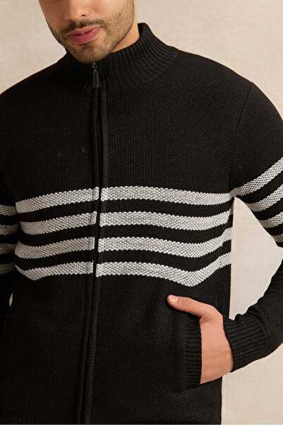 REDTAG Men Charcoal Knitted Pullover