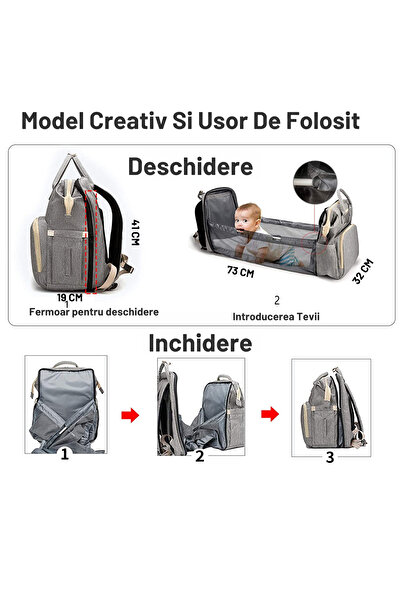 Gadgetry Multifunctional Expandable Backpack for Diapers for Babies, Mothers and Children, Pink