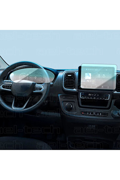 ael-tech Peugeot Boxer Compatible Digital Instrument and Multimedia 9H Nano Screen Protector Set of 2 2025