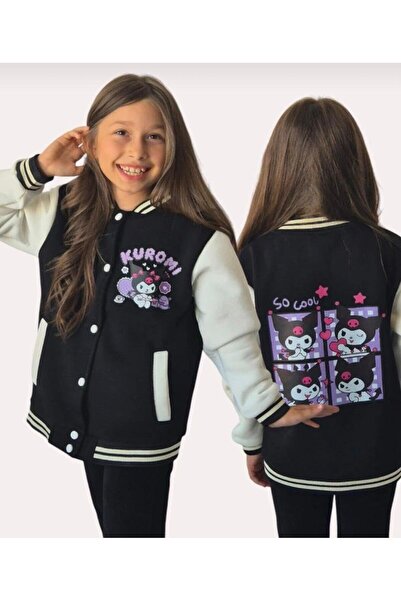 cgboutiquestylekids Cg Kids Kuromi Inside Fleece-Lined Back Print Detailed Co...
