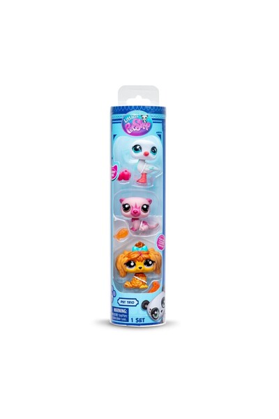 Sunman Littlest Pet Shop Minis 3-Piece Figure Set - Otter-Seagull-Dog (Lisinya)