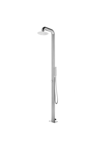 vidaxl دش حديقة 225 سم من الفولاذ المقاوم للصدأ