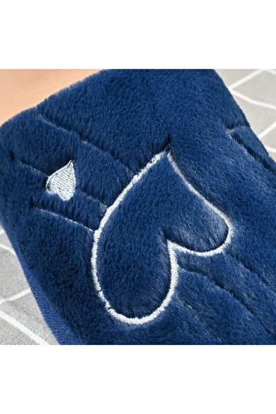 Tmall Fluffy slippers, With heart, With Emblaniti, TM1PD1071, Dark blue