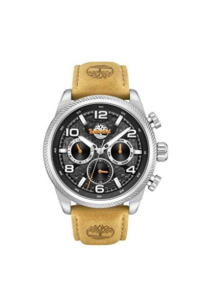 Timberland ساعة هينيكر II متعددة الوظائف للرجال مقاس 46 مم - مينا أسود، حزام ...