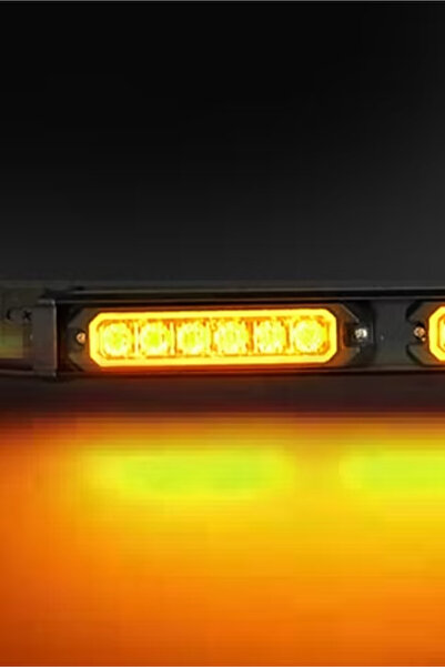 C9 E-Mark Onaylı 120cm 6LED Kumandalı 5 Fonksiyonlu Sarı Off Road LED Bar