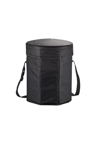 RONIC Coolseat insulated bag-stool, RONIC, foldable, Ø30 cm, 35 x 30 cm, black