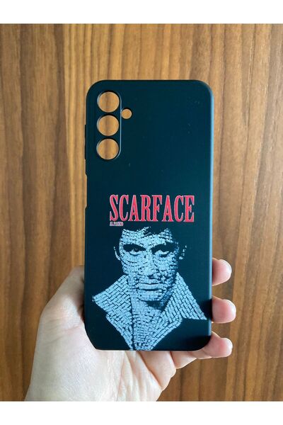 Newon غطاء حماية لهاتف سامسونج جالاكسي A34 مطبوع عليه توني مونتانا