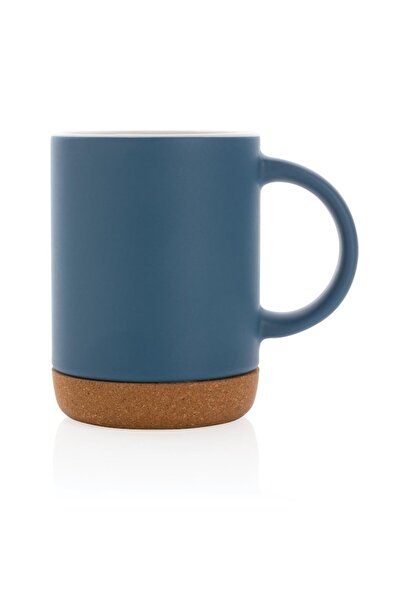 RONIC X Ronic Coffee Mug, Ceramic, 280 ml, Cork Base, Blue