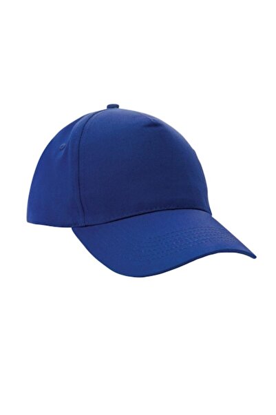 RONIC Riga cap, recycled cotton, curved visor, 5 panels, one size fits all, unisex, blue