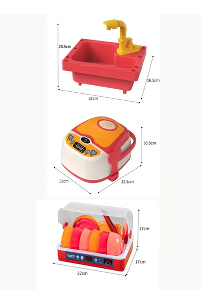 Generic 55-piece Kitchen Dishwasher Toy Set Kitchen Toy Set Scenario Simulation Toy
