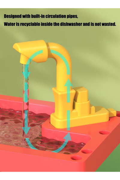 Generic 55-piece Kitchen Dishwasher Toy Set Kitchen Toy Set Scenario Simulation Toy