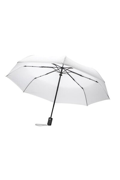 RONIC X Premium foldable umbrella, automatic open/close, unisex, compact, storm-resistant, 94 cm, white