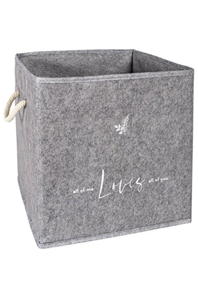 ALAS (2 Pcs) Felt Shelf Organizer Organizer-Toy Basket-Multi-Purpose Box 30X30X30 cm