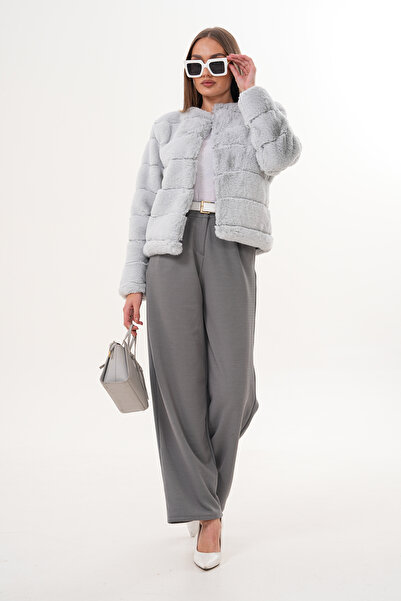 NAVY Waterway Fur Jacket