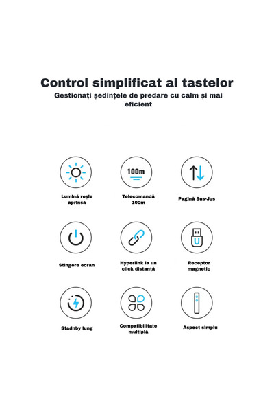 OEM Wireless Laser Remote Control for Presentations S5, 100 meters, Laser Pointer, RF 2.4GHz, USB