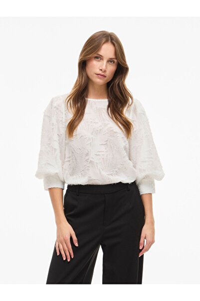 VILA Oberteil mit 3/4-Ärmeln VITATE Rundhals