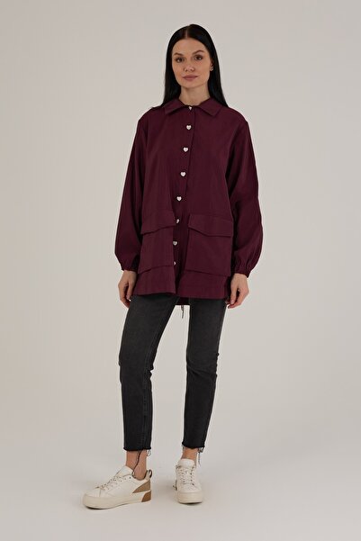 Jupe Kadın Arkadan Bağlamalı Düğme Detaylı Kap 9252