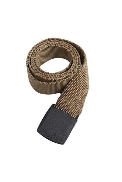 zola Tactical belt for men, textile, adjustable, 125x3.8 cm, light brown