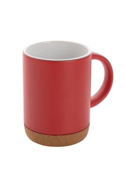 RONIC X Coffee mug, Ronic, ceramic, 280 ml, cork base, red