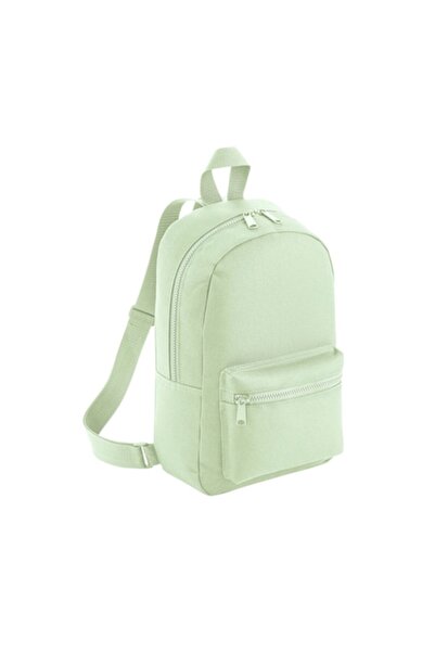 RONIC Mini Essential Backpack, front pocket, polyester 600D, 23x35x12 cm, 7L - Pistachio