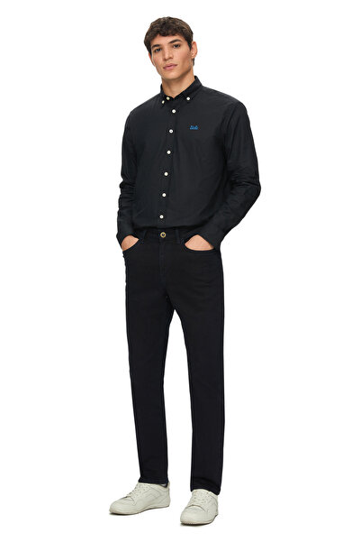 UCLA TARO Lacivert Non Denim Stragiht Fit Erkek Pantolon