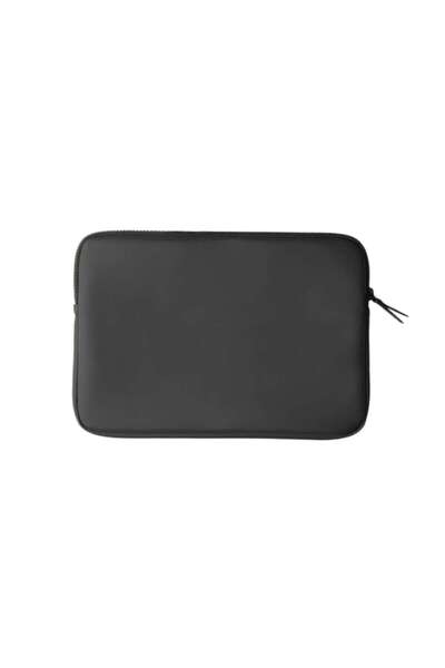 RONIC X Steel Ronic 14" Laptop Sleeve, 2 Zip Pockets, Matte Nubuck PU, Water-Resistant, Black