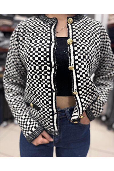 hipatu Mohair Square Pattern Cardigan (1913)