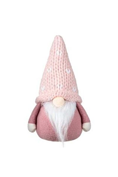 OEM Decorative Christmas Gnome Pink Hat 17 cm