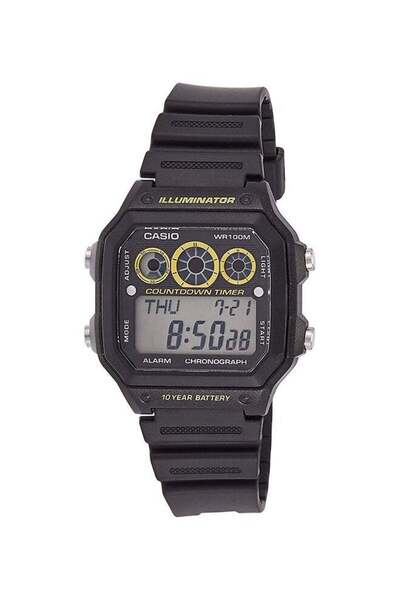 Casio Boys' Resin Digital Wrist Watch AE-1300WH-1AVDF - 45 mm - Black