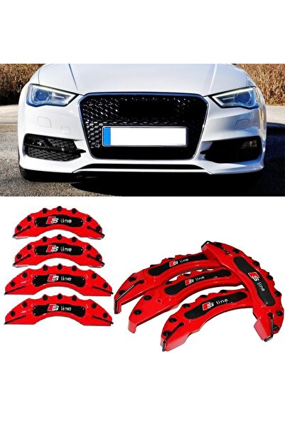 X POWER TUNİNG AUDİ A3 S LİNE KIRMIZI 17-18-19 JANTA UYUMLU 4.LÜ KALİPER KAPAGI