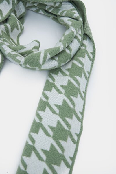 Perspective Women's Scarf and Beanie Set - Minimalist Patterned Casual Winter