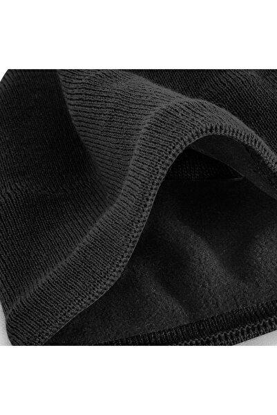 RONIC X Active wool hat with fleece ear lining, unisex, black, one size