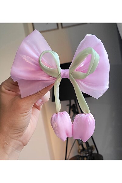 LO ADORO Agrafă cu fundă de lalele Agrafe de păr Accesorii pentru păr Agrafă în stil coreean