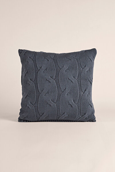 Penelope Knitwear Throw Pillow Cover Smoked 45X45 cm - Cabella Series