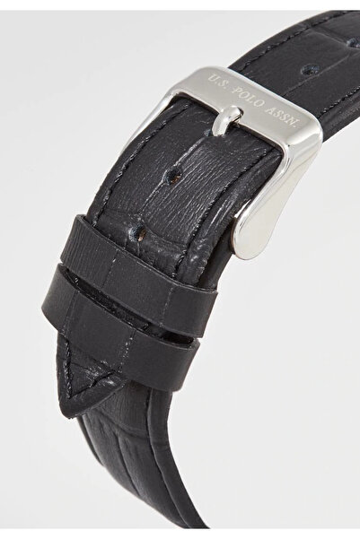 U.S. Polo Assn. Ceas analogic pentru bărbați cu curea din piele