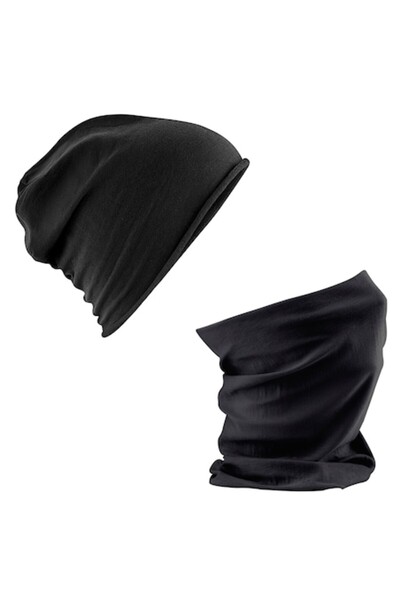 RONIC Jersey hat and bandana set, Ronic, one size, unisex, black