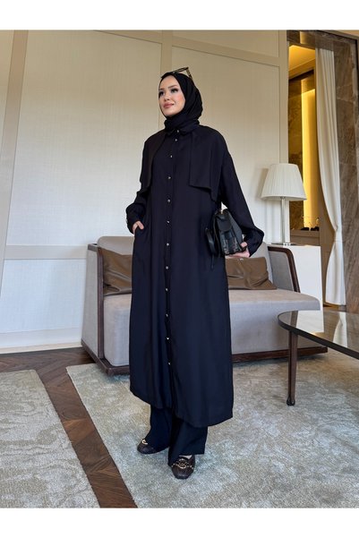 sevannaluxurydesign Pelerin detay trençkot & pantolon takım